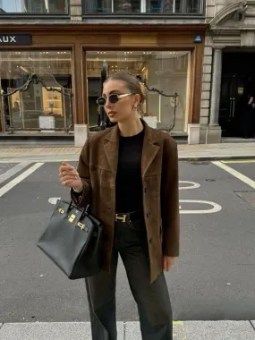 Amira | Suede Leather Jacket