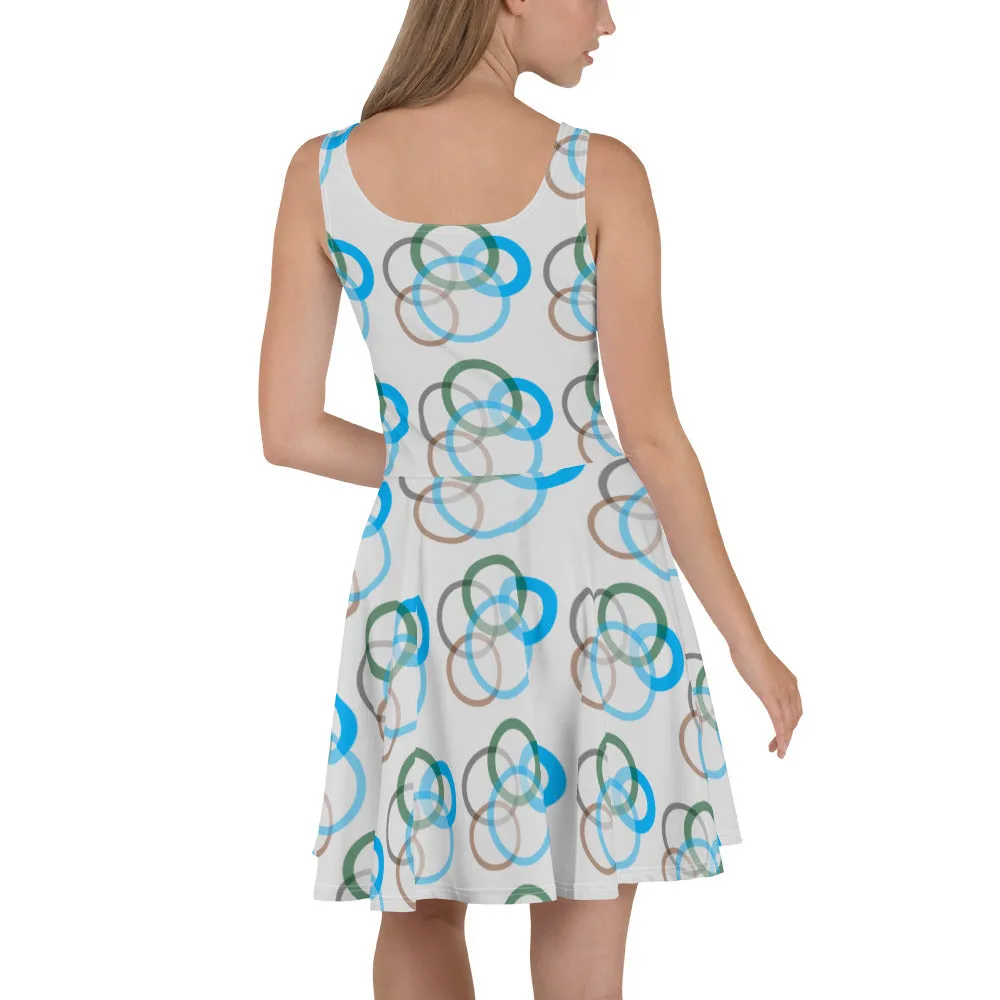 Artistic Kaleidoscope Skater Dress", lioness-love
