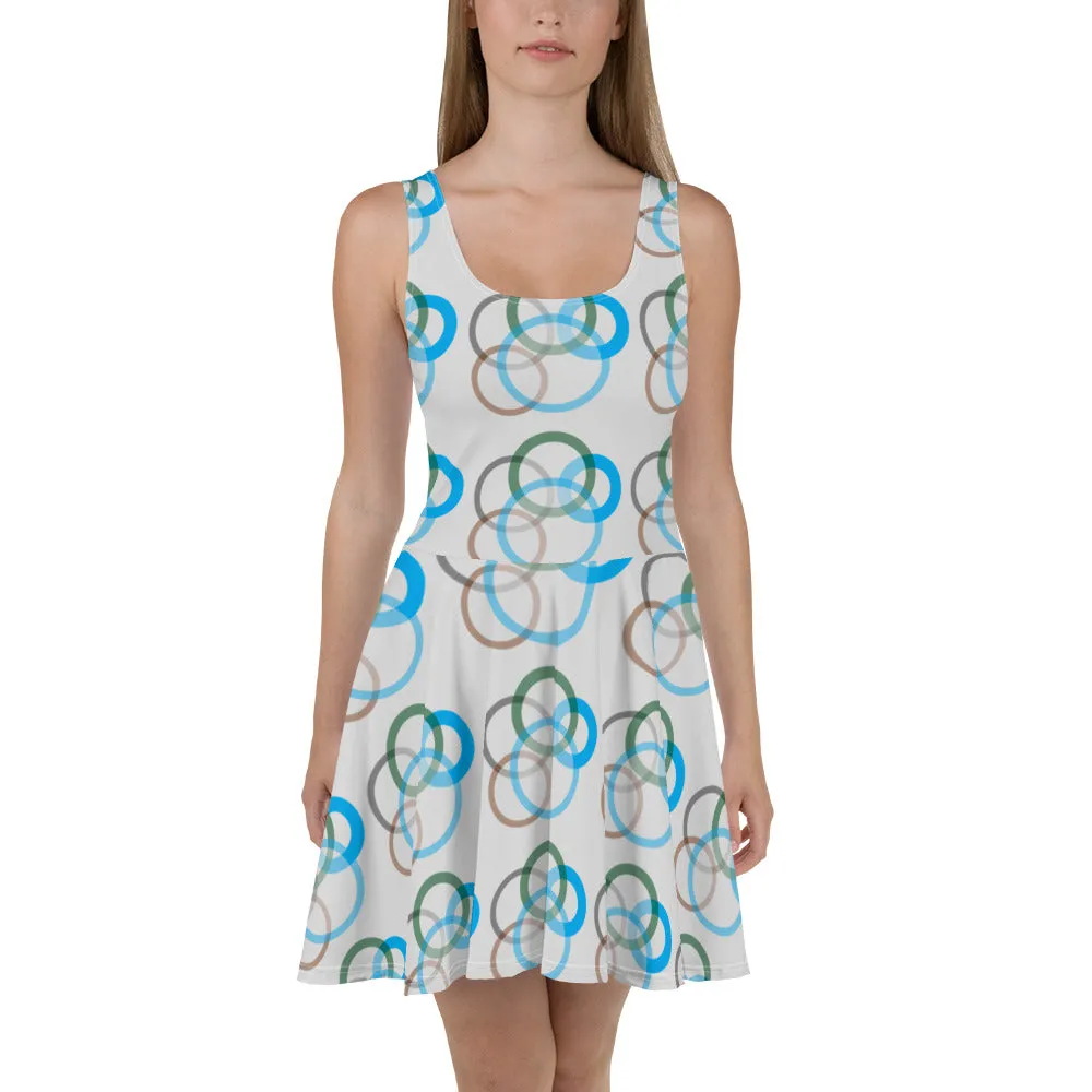 Artistic Kaleidoscope Skater Dress", lioness-love