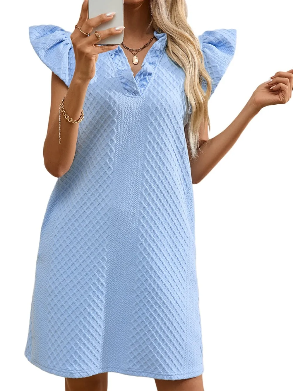 Baby Blue Mini Dress