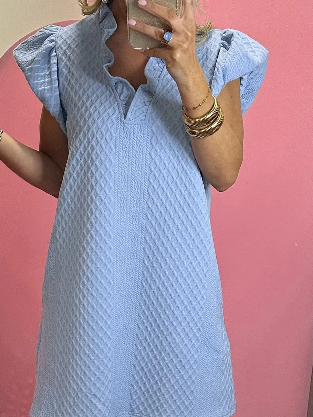 Baby Blue Mini Dress
