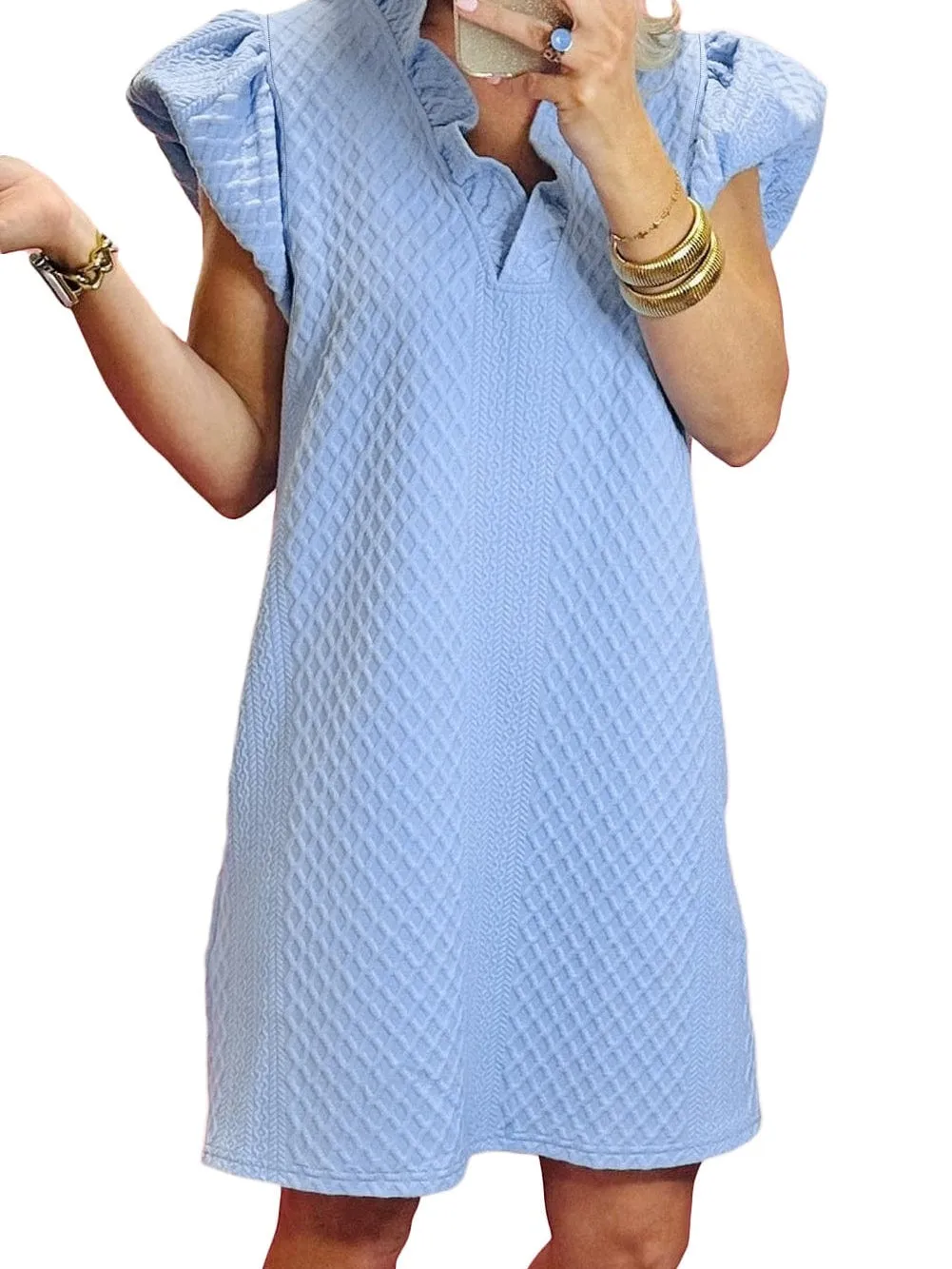 Baby Blue Mini Dress
