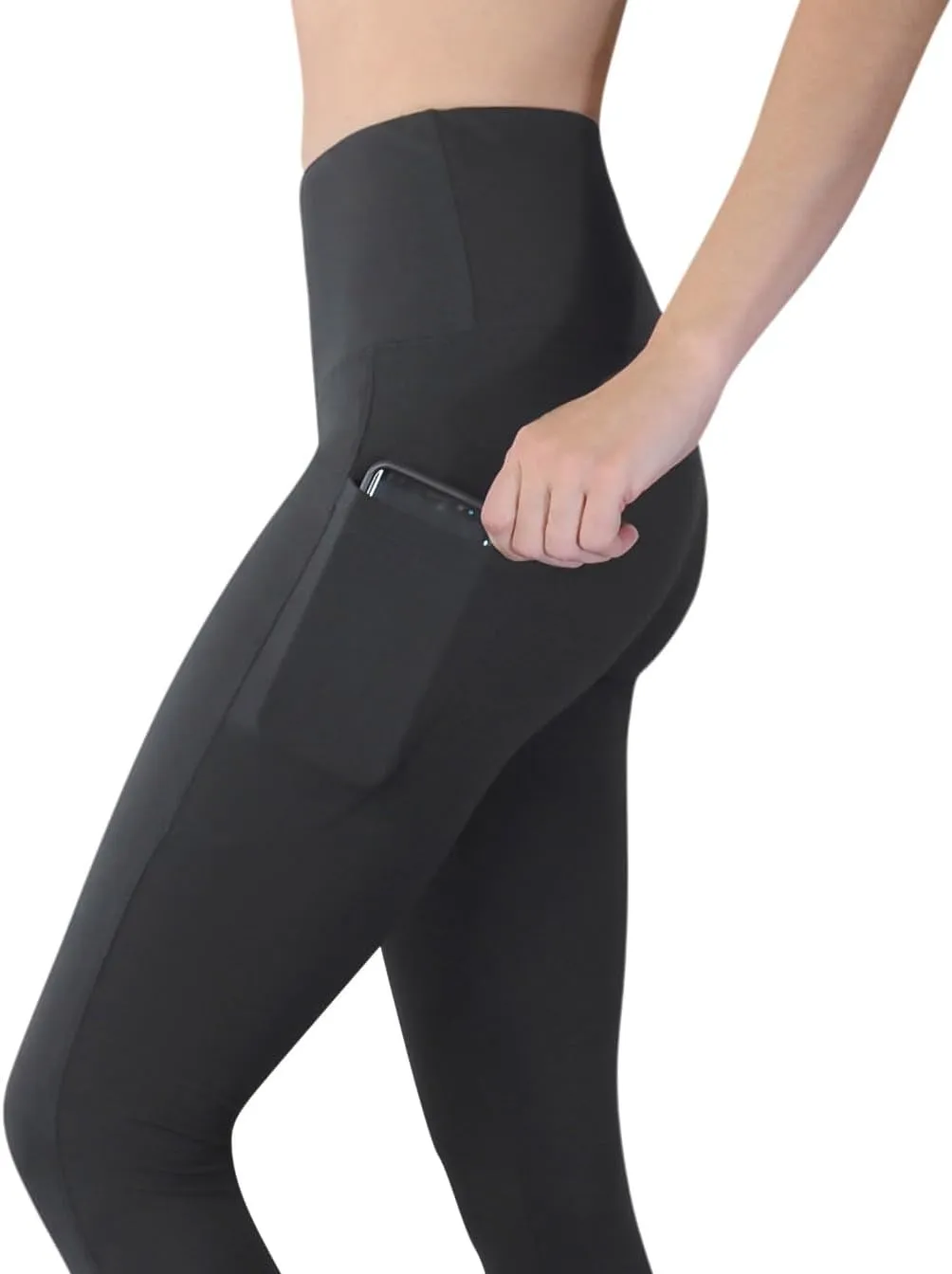 Comfy Yoga Women's Printed High Waisted Yoga Leggings | 2 Side Pockets | Soft Lightweight Workout Leggings
