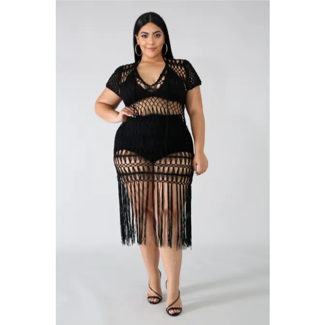 CROCHET COVER-UP DRESS