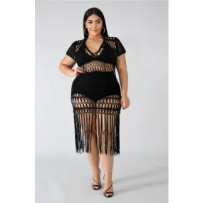 CROCHET COVER-UP DRESS