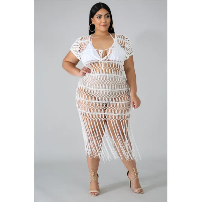 CROCHET COVER-UP DRESS