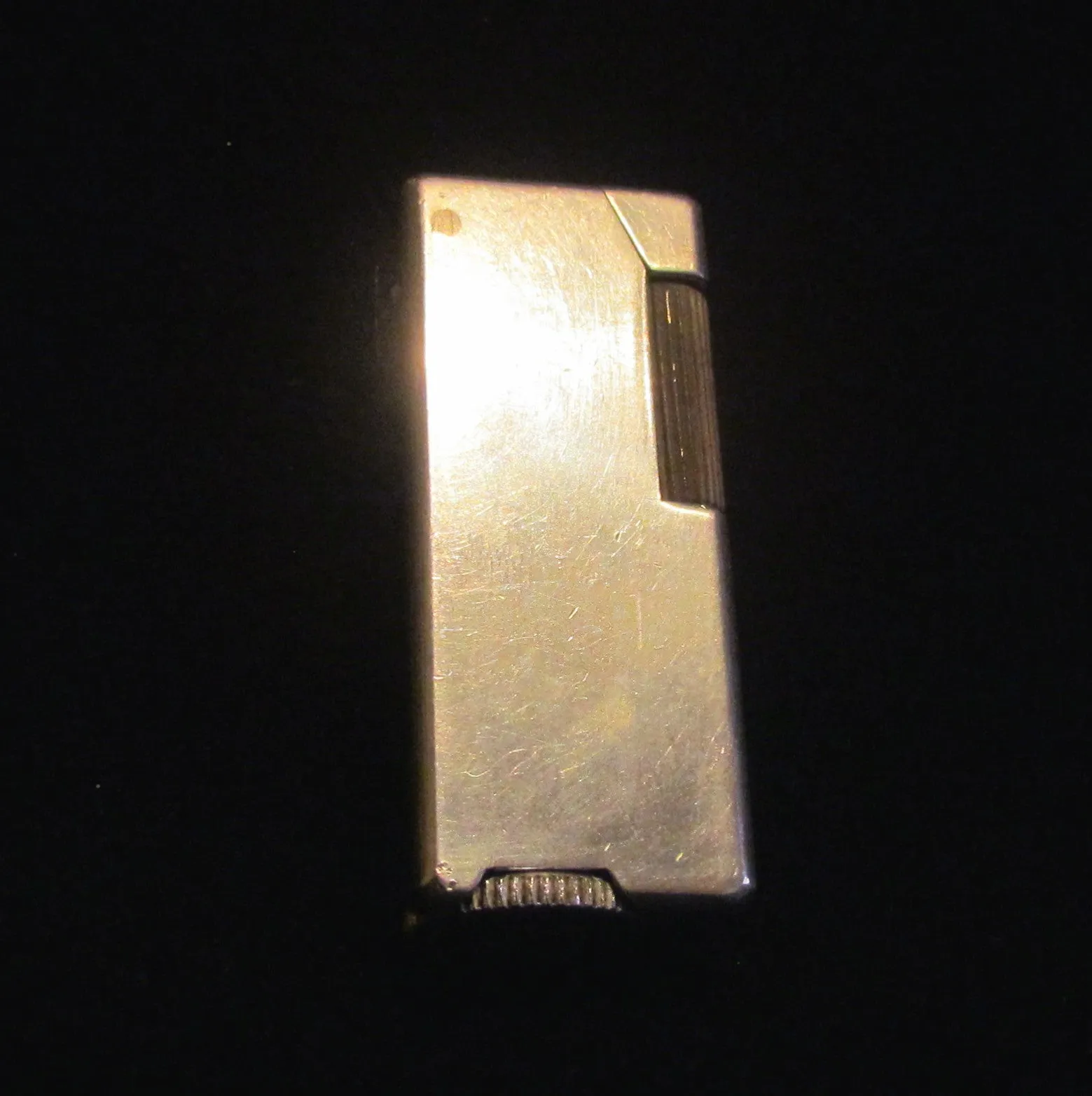 Crown Trench Lighter 1940's Outdoor Cigar Pipe Cigarette Working Silver Pocket Lighter