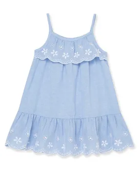 Embroidered Blue Sundress