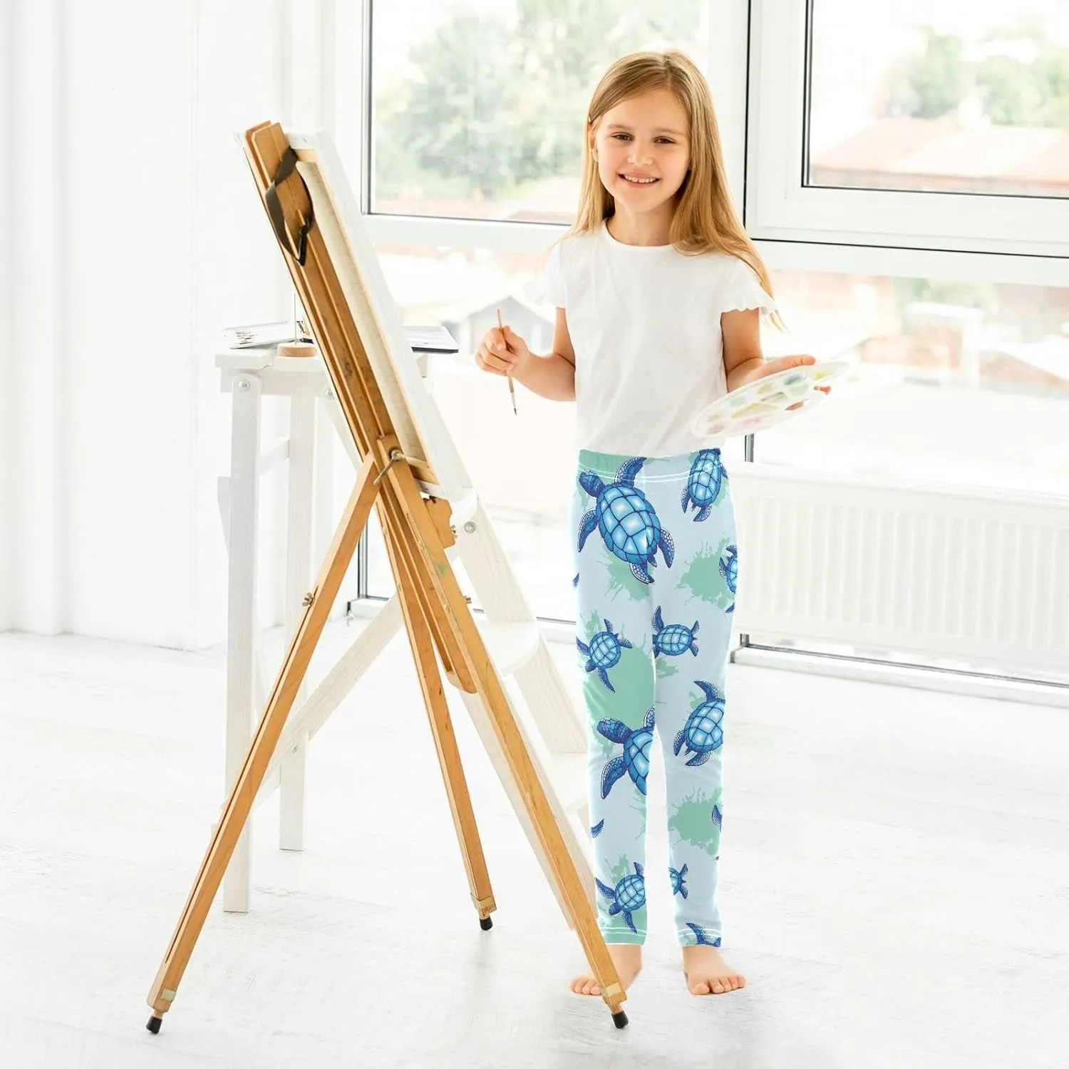 Girls Leggings Soft Toddler Leggings for Girls Kids Pants Size 4T-10T