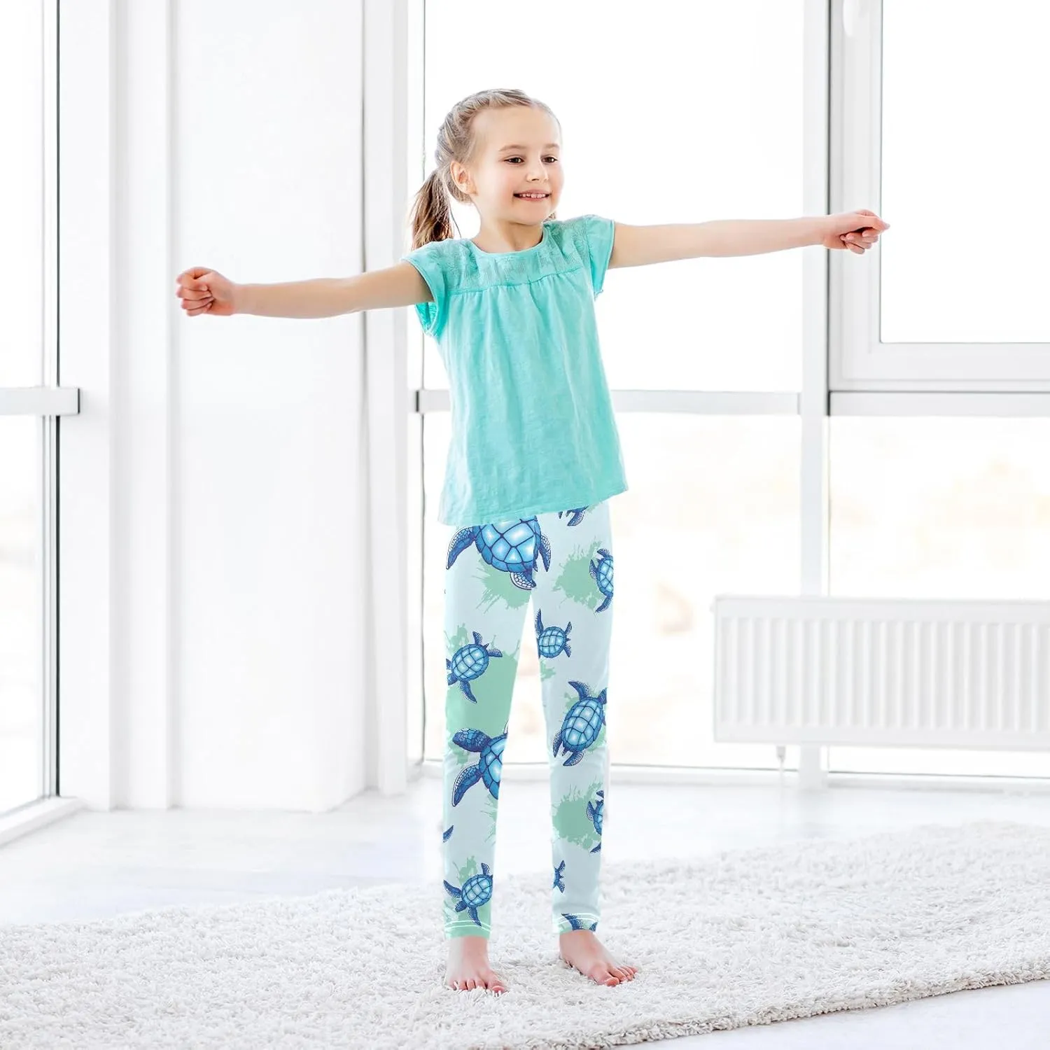 Girls Leggings Soft Toddler Leggings for Girls Kids Pants Size 4T-10T