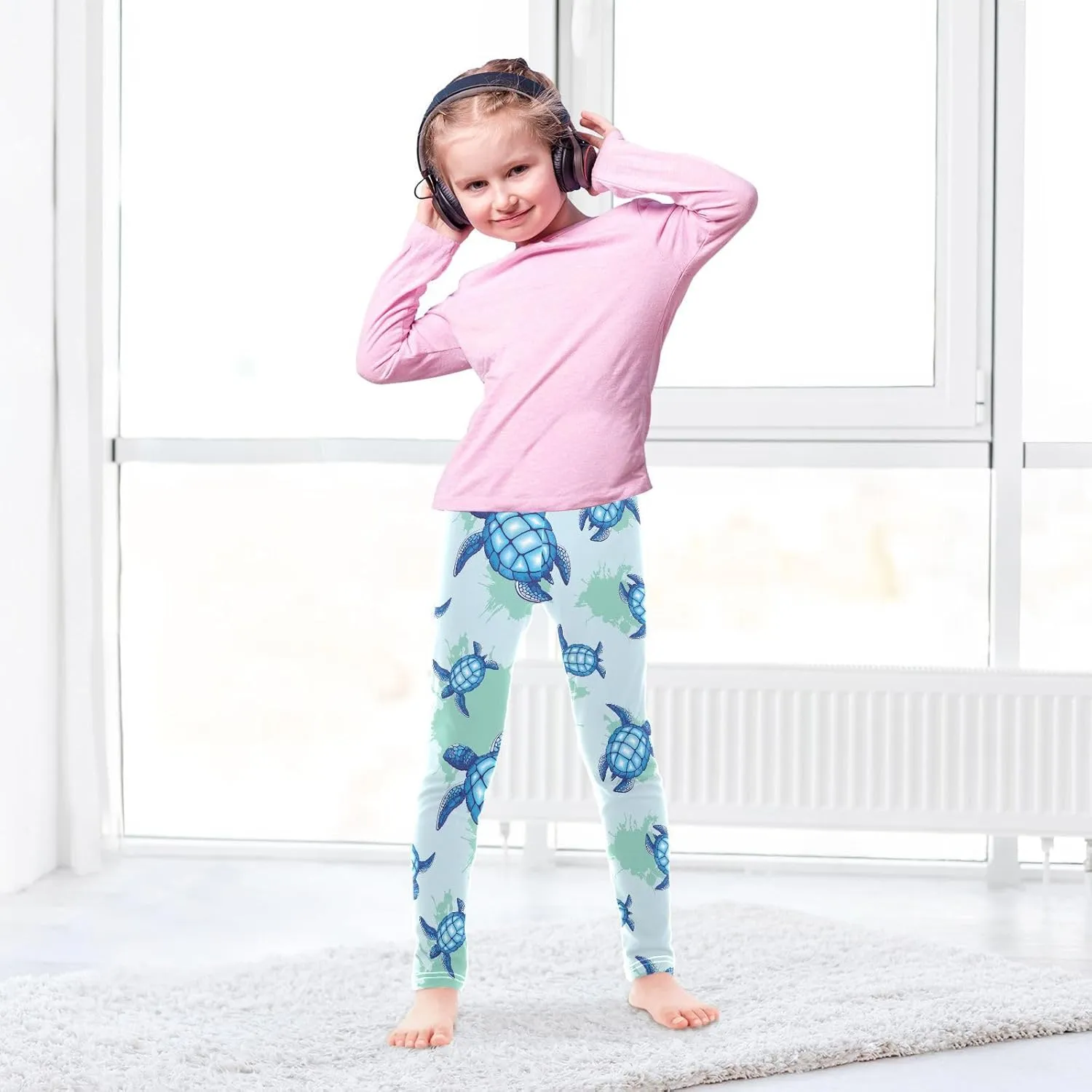 Girls Leggings Soft Toddler Leggings for Girls Kids Pants Size 4T-10T