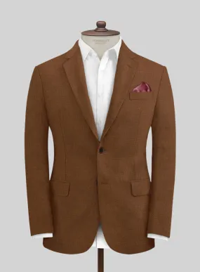 Italian Prato Rust Linen Jacket