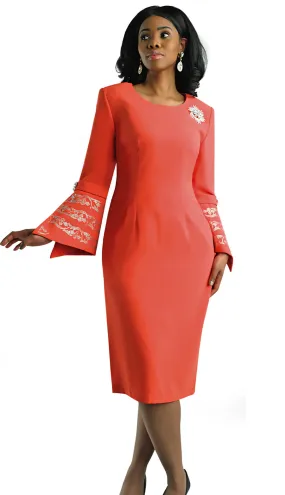 Lily And Taylor Dress 4625-Orange