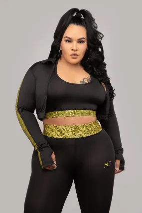 Marty yellow Dot Print 3-Piece Active Set
