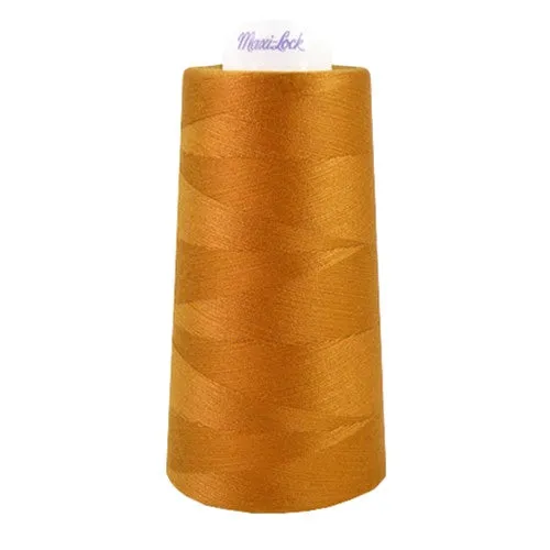 Maxilock Serger Thread in Blue Jean Gold, 3000yd Spool