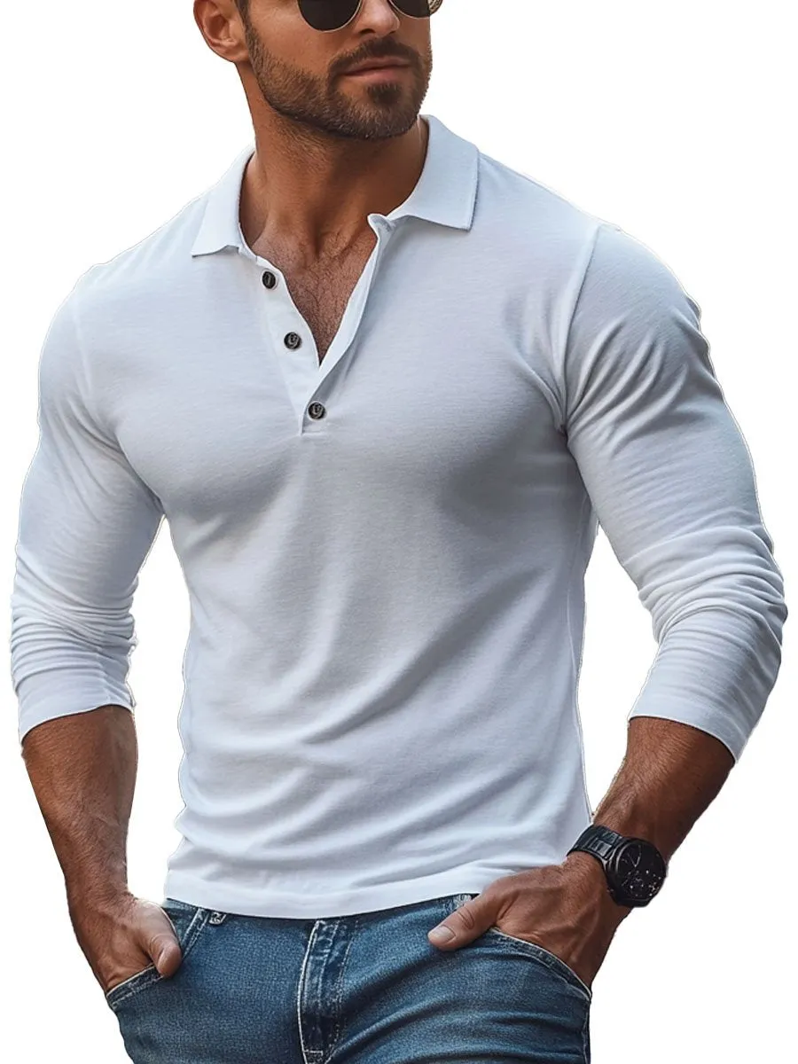Men's All-Match Casual Long-Sleeved Polo Shirt