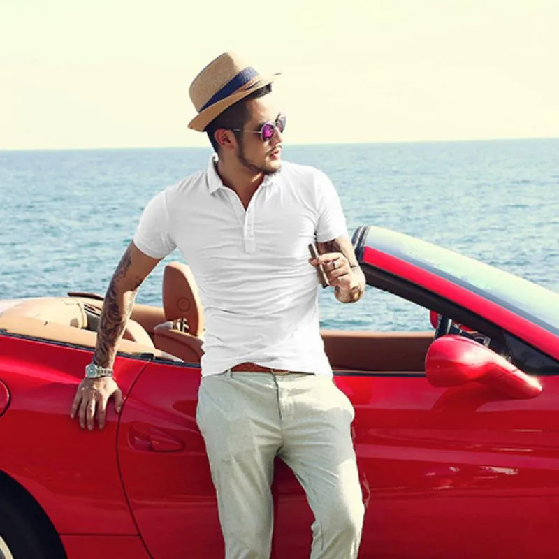 Men's Casual Cotton Polo