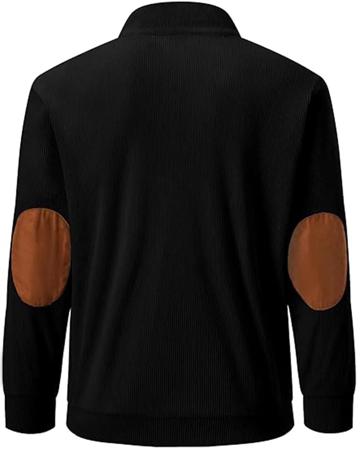 Mens Quarter Button Sweatshirt Independence Day Casual Fashion Soft And Comfortable Vintage Stand Collar Long Sleeve