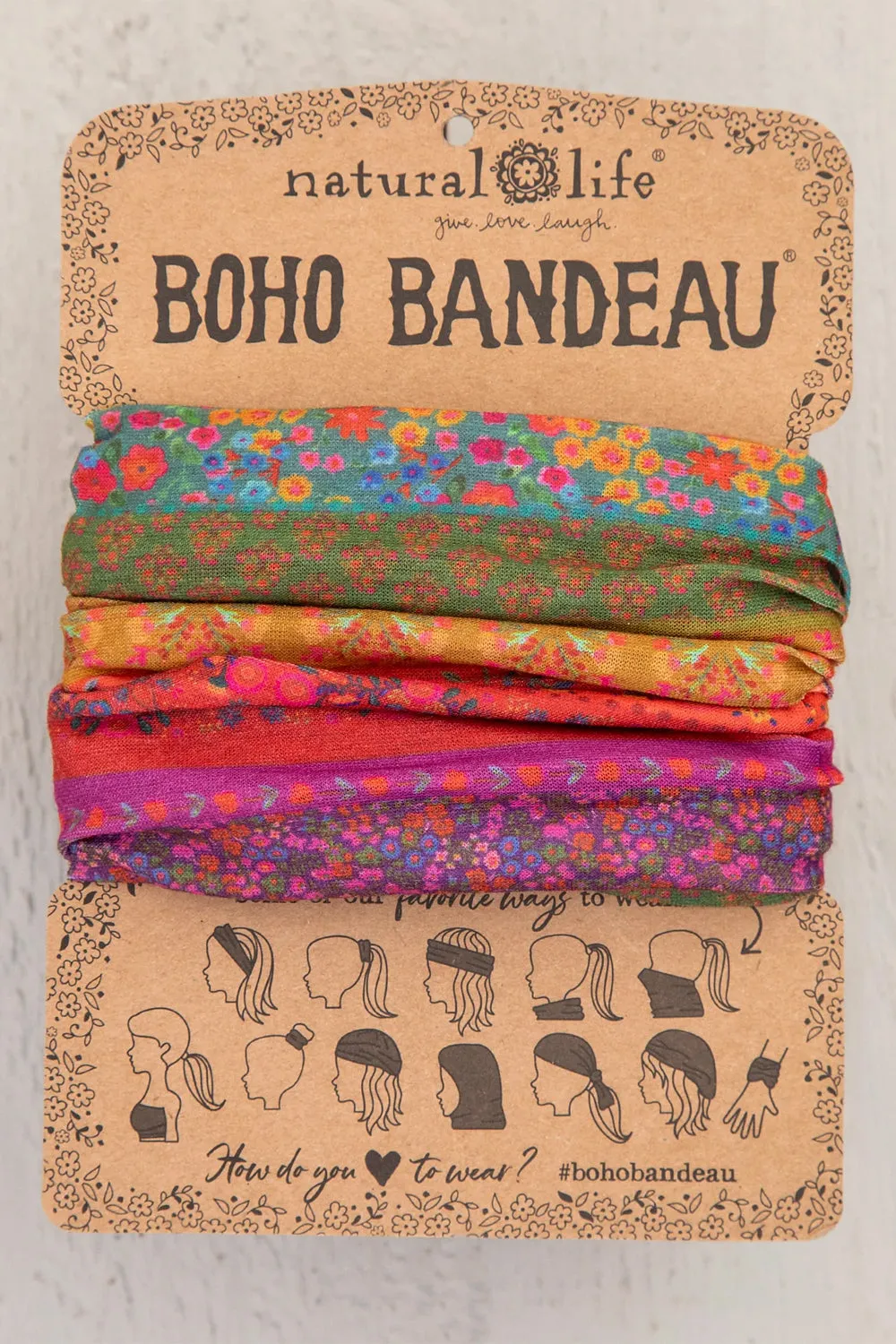 Natural Life: Rainbow Borders Boho Bandeau