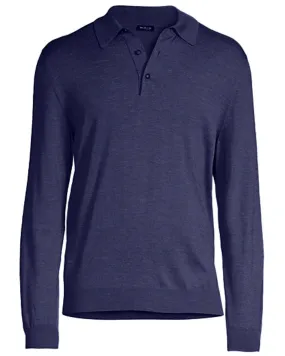Navy Long Sleeve Polo Shirt