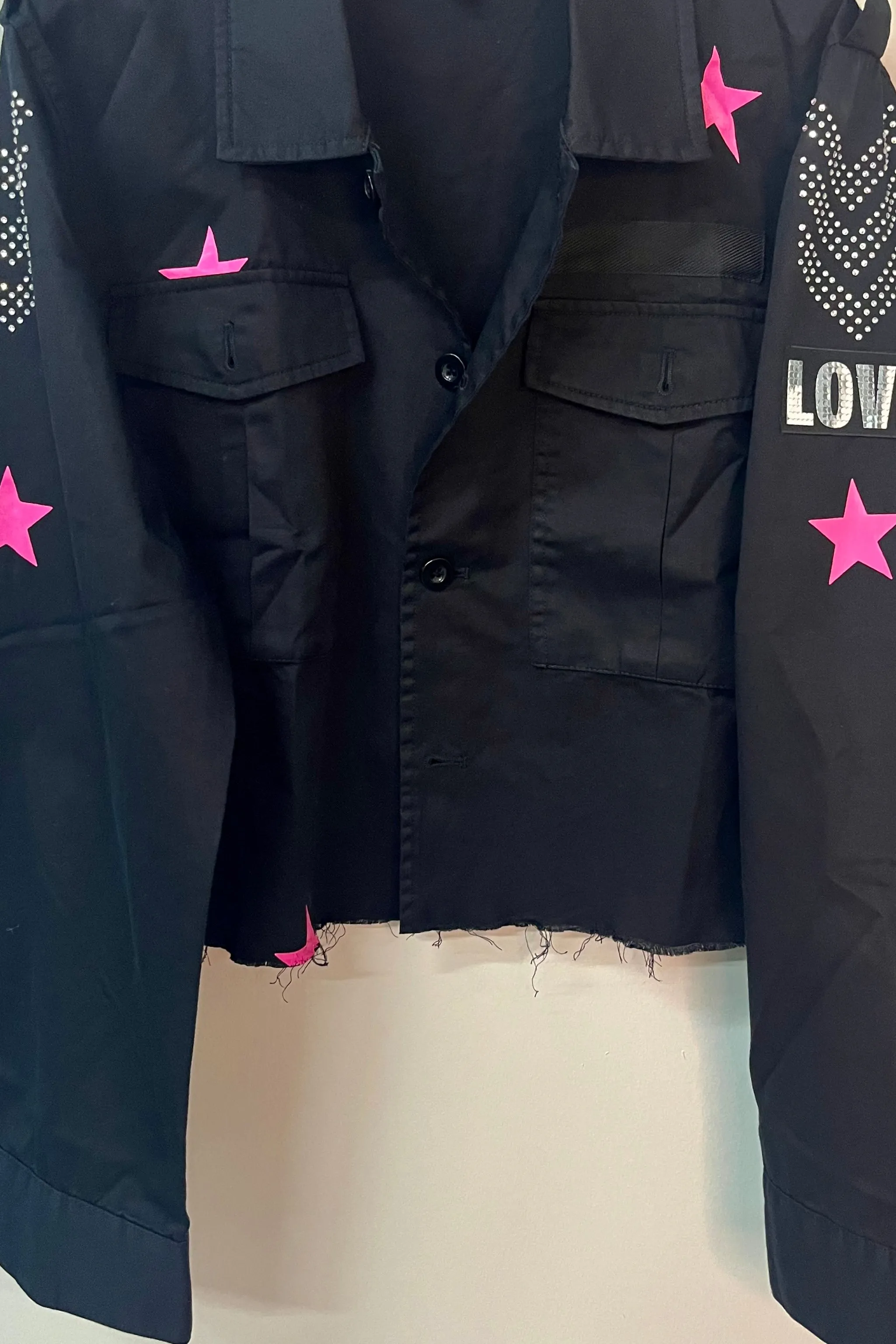 NEW!! Embellished Tiger Shacket & Studs in Black (S-XXLarge)