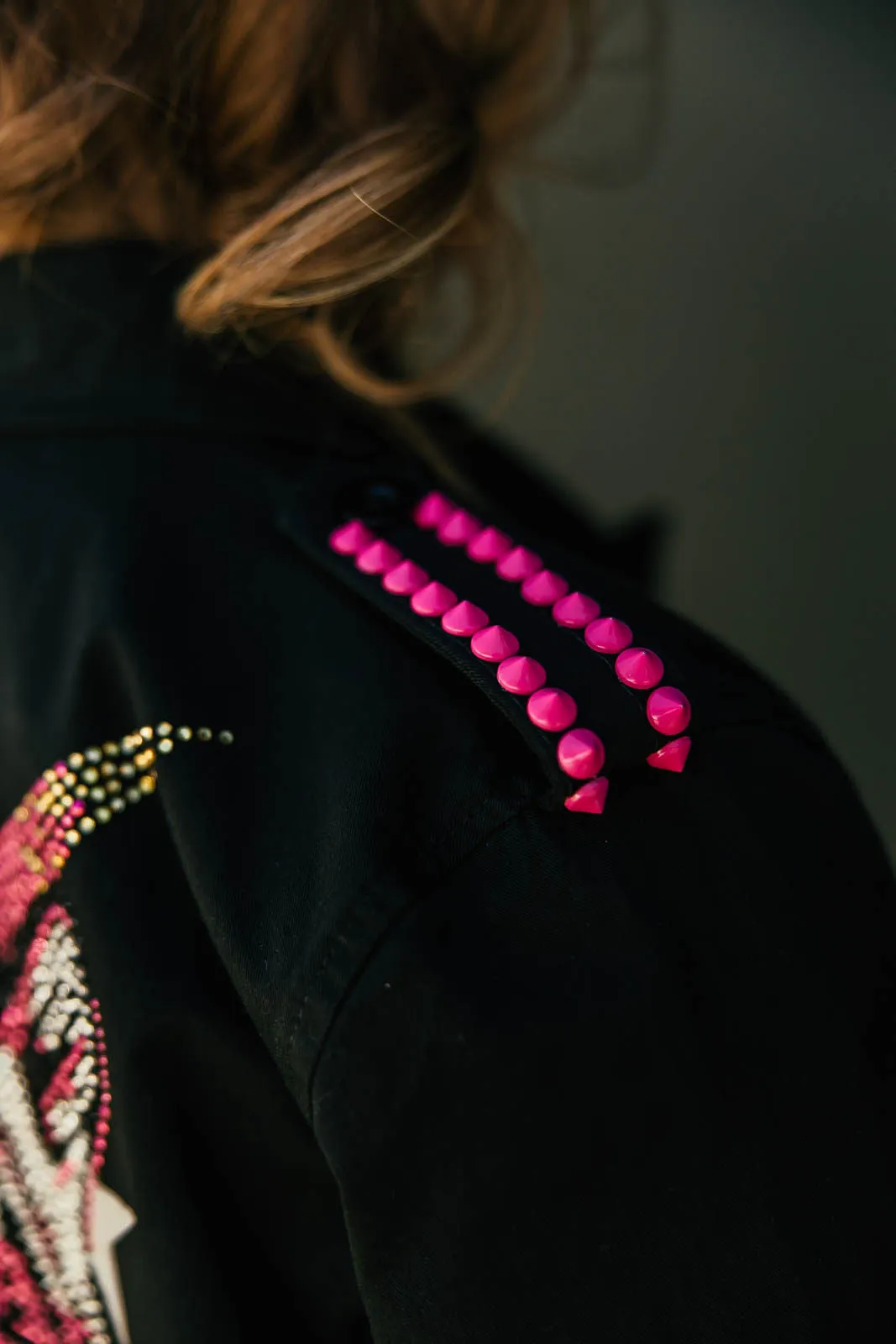 NEW!! Embellished Tiger Shacket & Studs in Black (S-XXLarge)