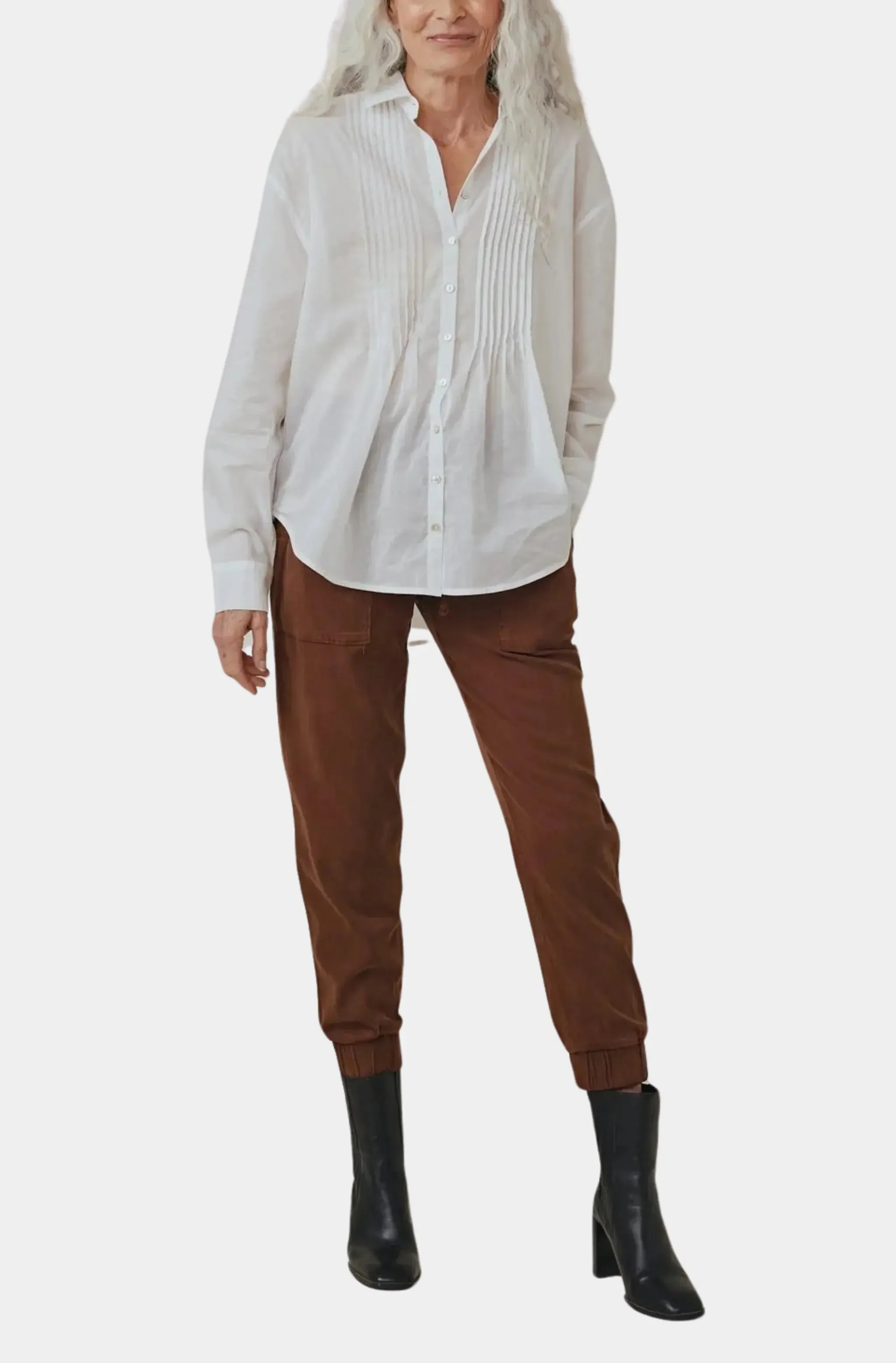 Pintuck Flowy Shirt