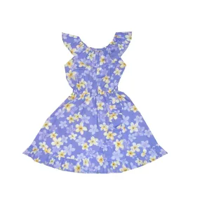 Plumeria Cotton Hawaiian Dress Girl