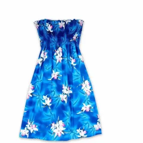 Poipu Blue Moonkiss Hawaiian Dress