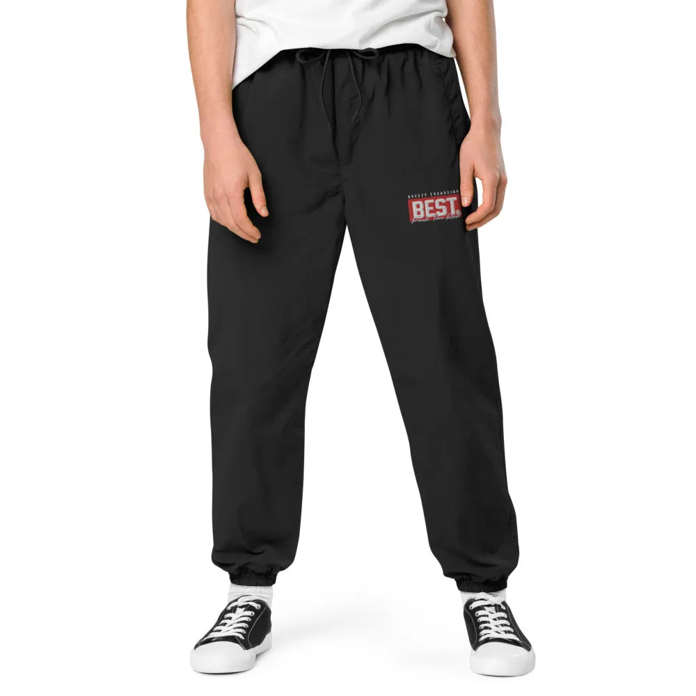 RED BEST BOX FTR SIGNATURE Recycled tracksuit trousers BLACK