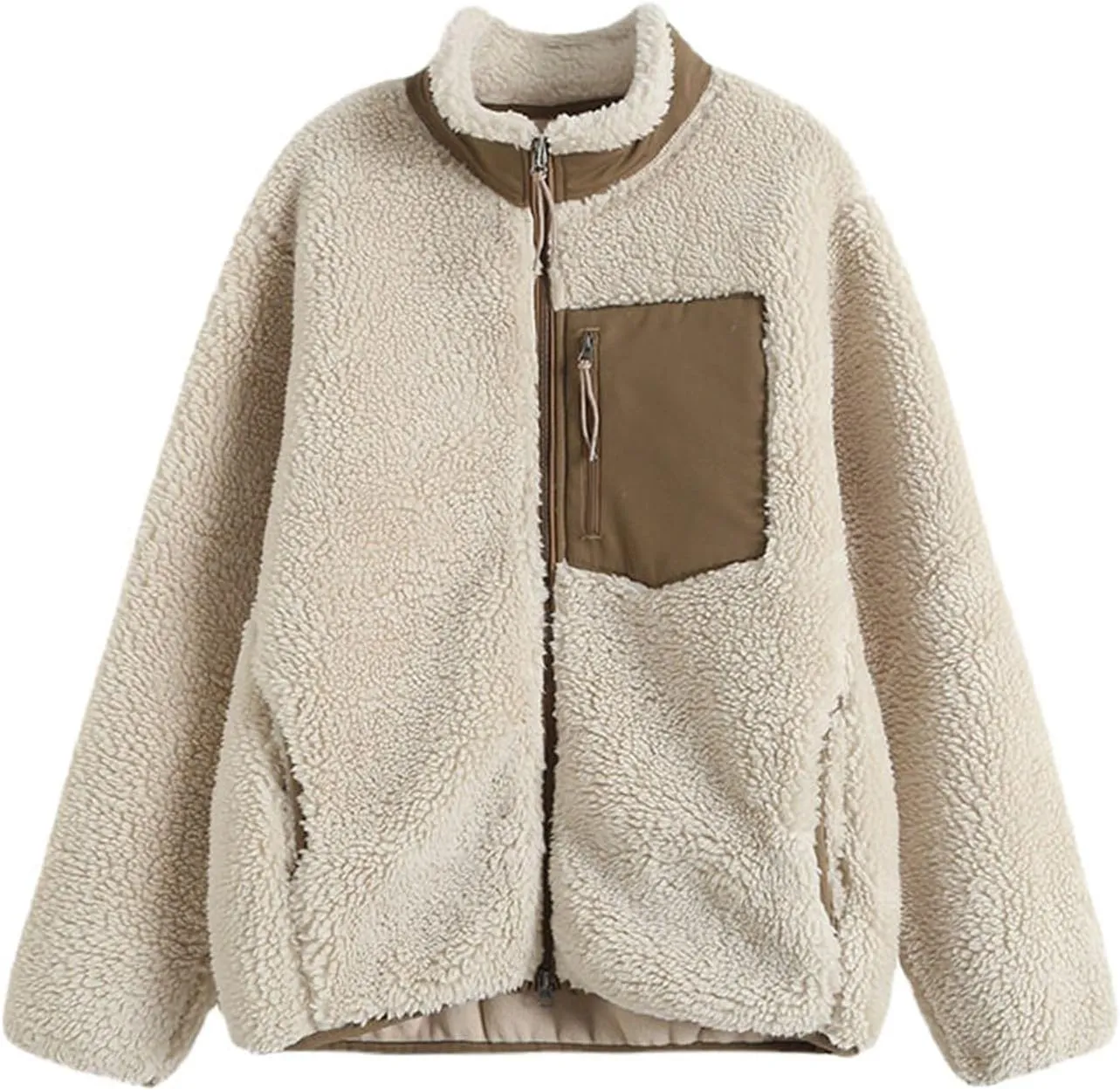 SHAOBGE Cute Coats Women's Autumn And Winter Fashion Windproof Fleece Jacket Warm Fleece Coat Womens Long Winter Coats