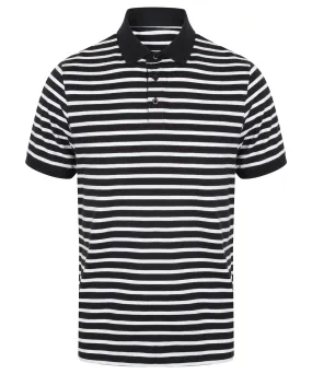 Striped Jersey polo shirt | Navy/White