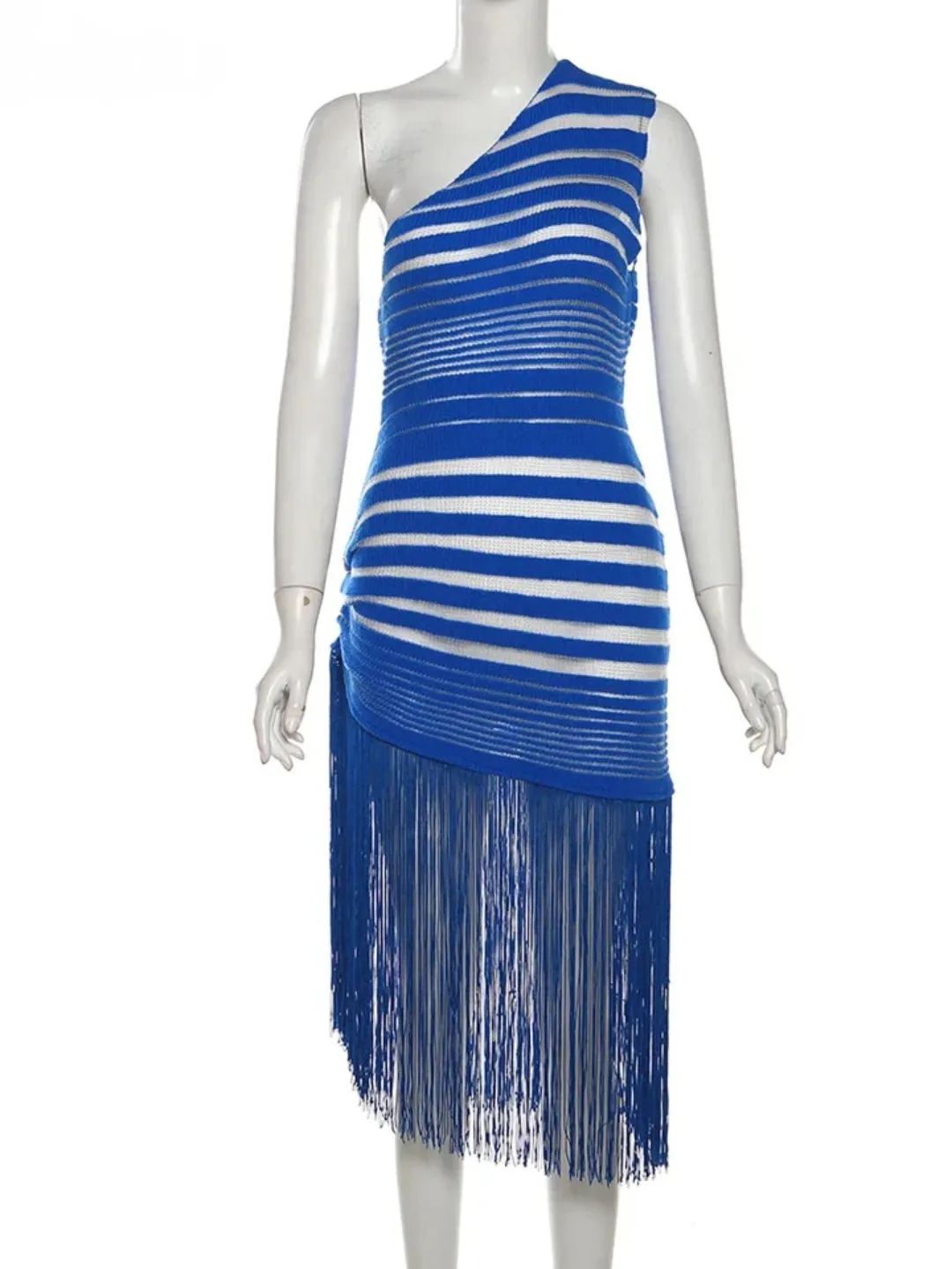 SUMMER KNIT TASSLE SUNDRESS