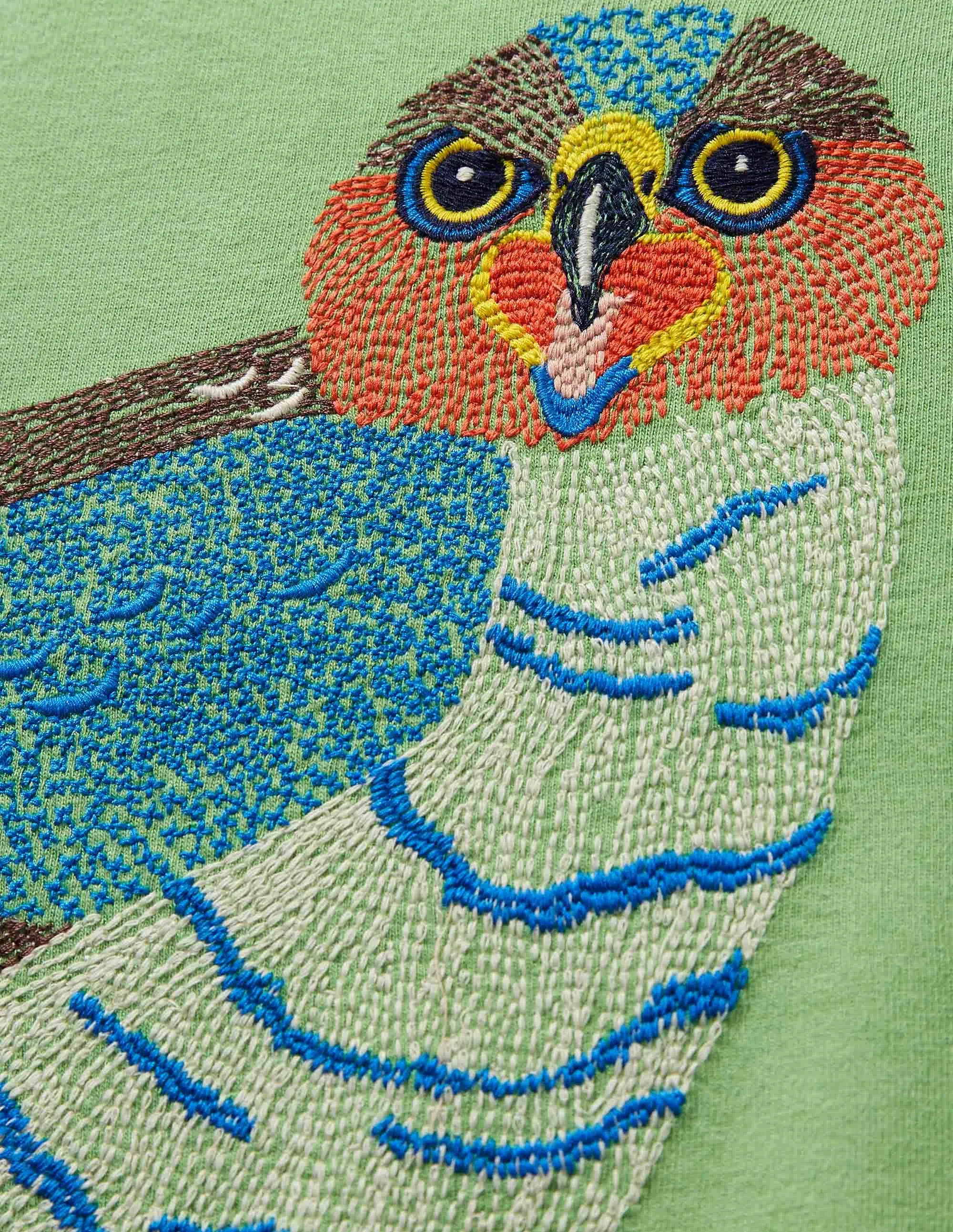 Superstitch T-shirt-Aloe Green Sparrow Hawk