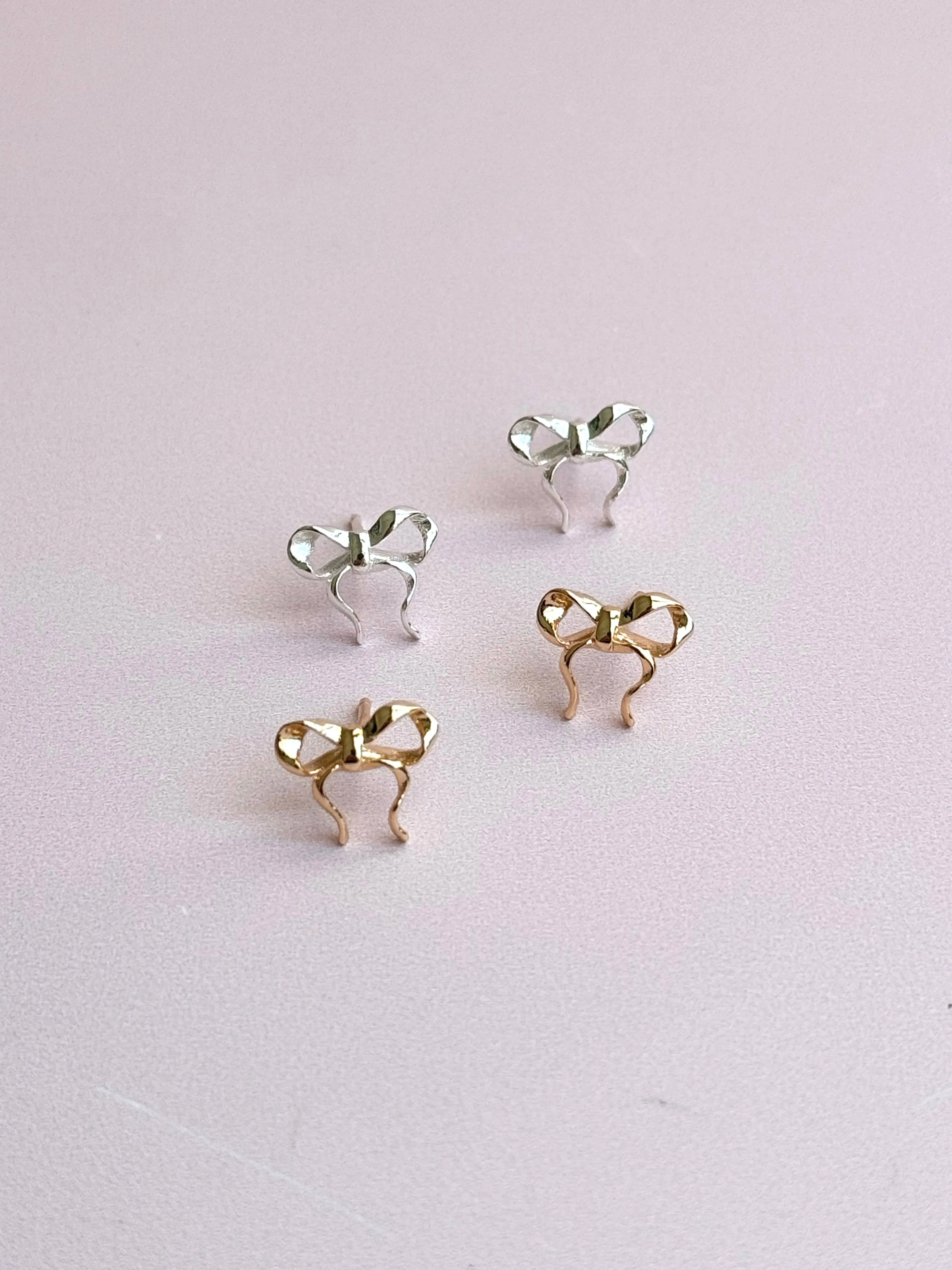 Sweetheart Bow Studs