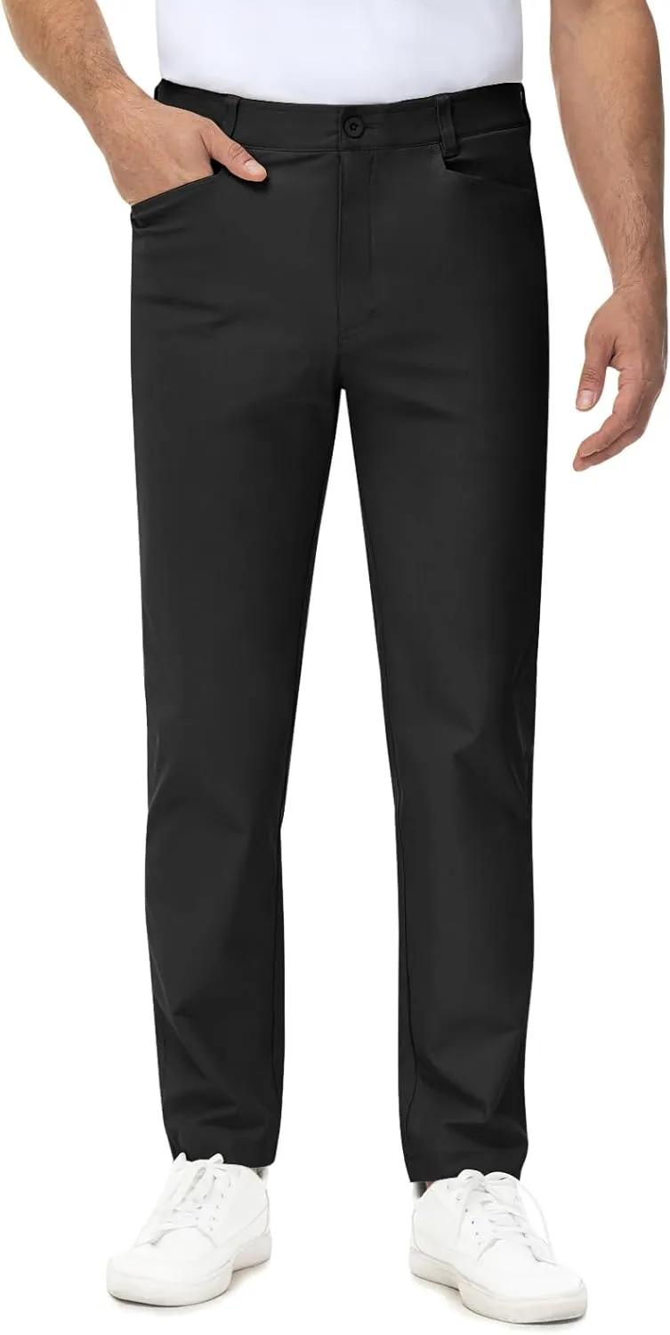 TBMPOY Men's Golf Pants Stretch Relaxed Fit with 5 Pockets Comfortable Lightweight Work Dress Pants Summer Casual Slacks