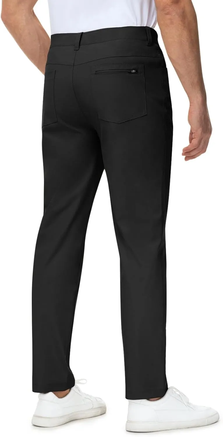 TBMPOY Men's Golf Pants Stretch Relaxed Fit with 5 Pockets Comfortable Lightweight Work Dress Pants Summer Casual Slacks