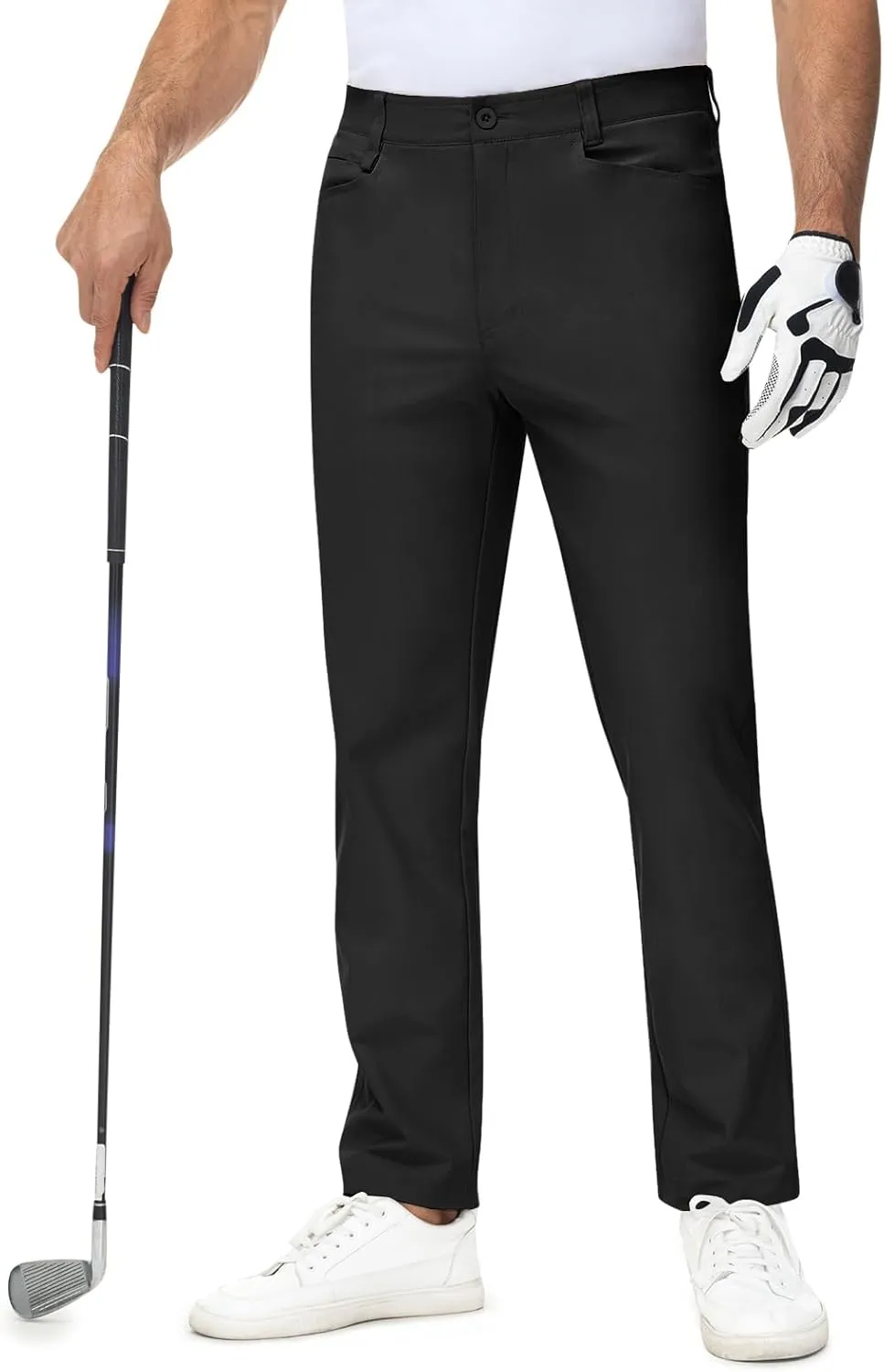 TBMPOY Men's Golf Pants Stretch Relaxed Fit with 5 Pockets Comfortable Lightweight Work Dress Pants Summer Casual Slacks