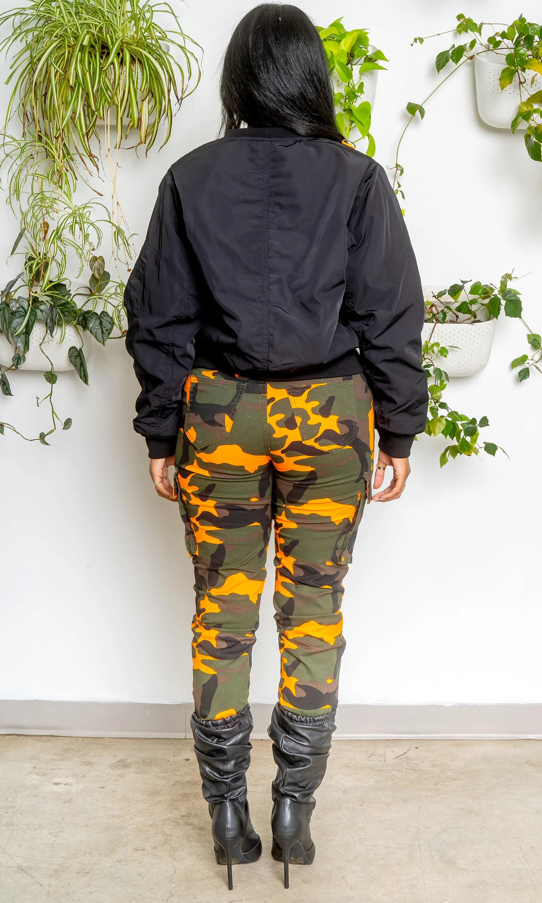 Utility Jacket - Black/ Orange FINAL SALE