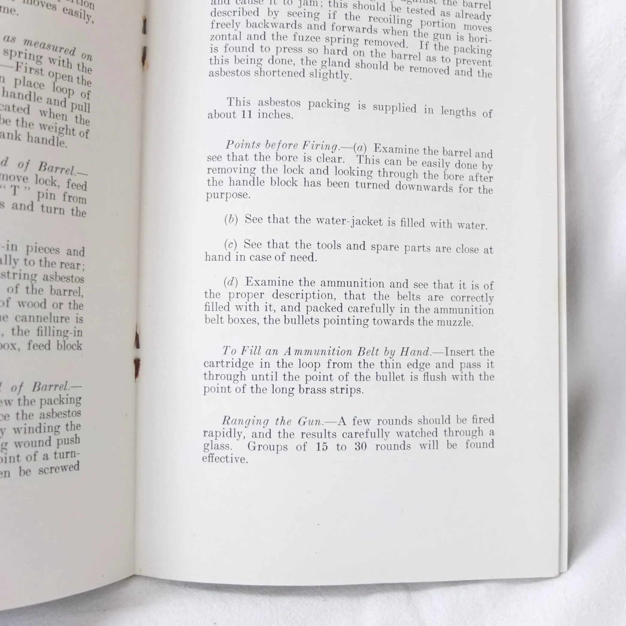Vickers Rifle Calibre Machine Gun Handbook (1915)