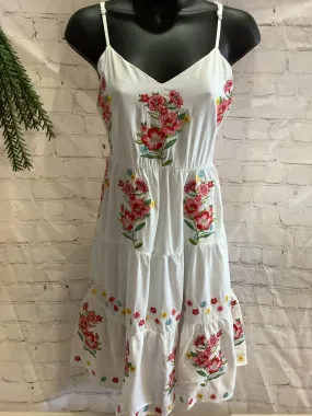White Floral Embroidered Sundress | Savanna Jane