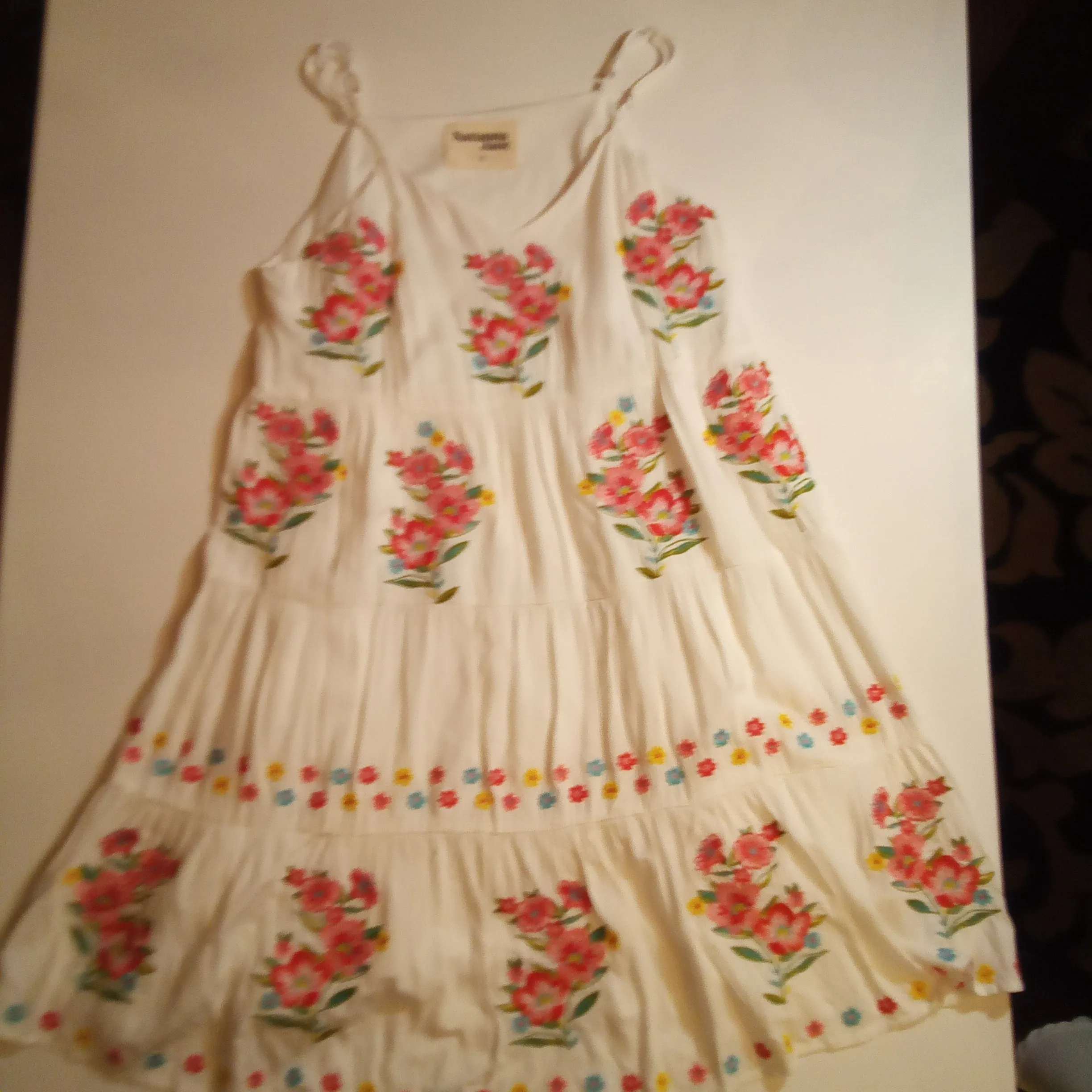White Floral Embroidered Sundress | Savanna Jane