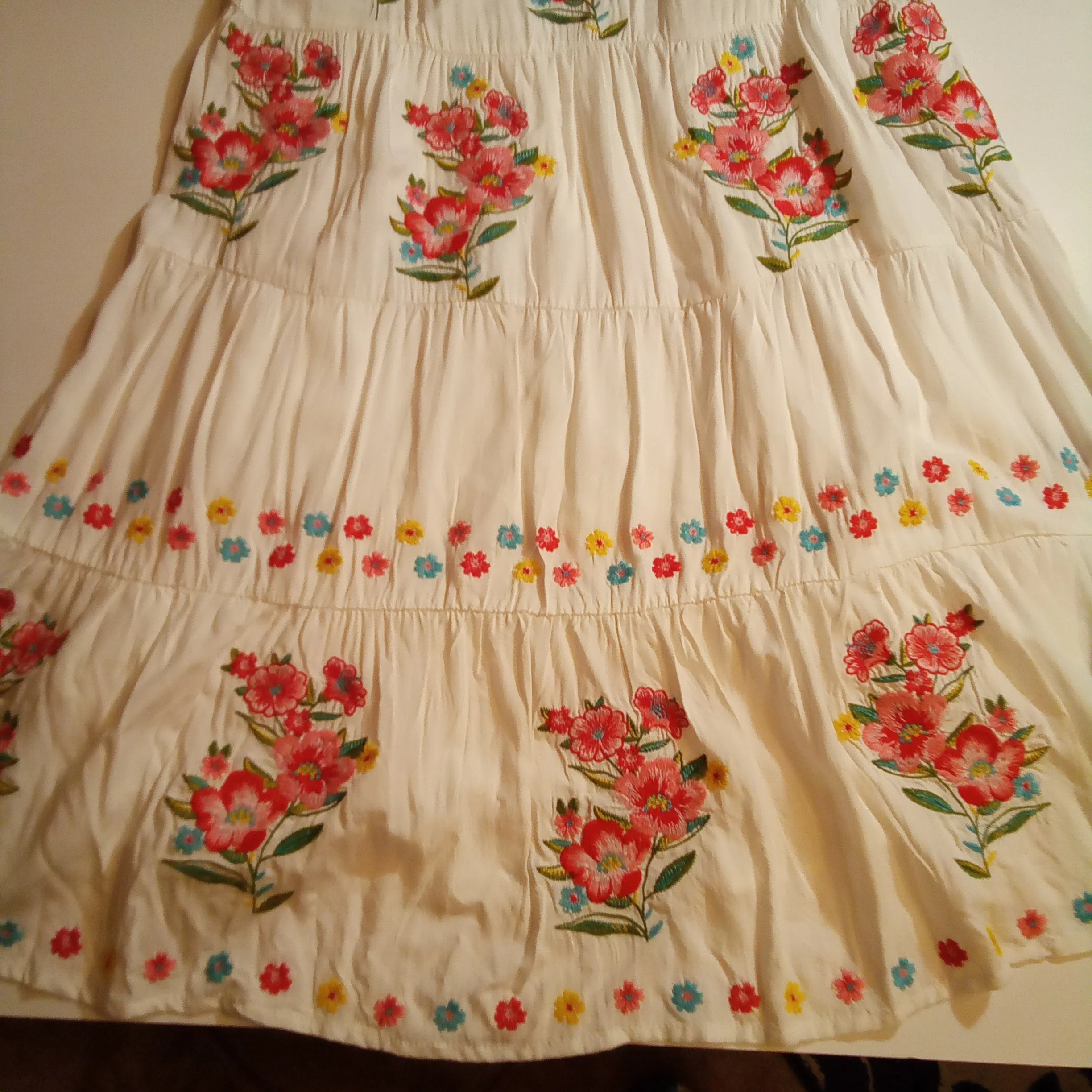 White Floral Embroidered Sundress | Savanna Jane