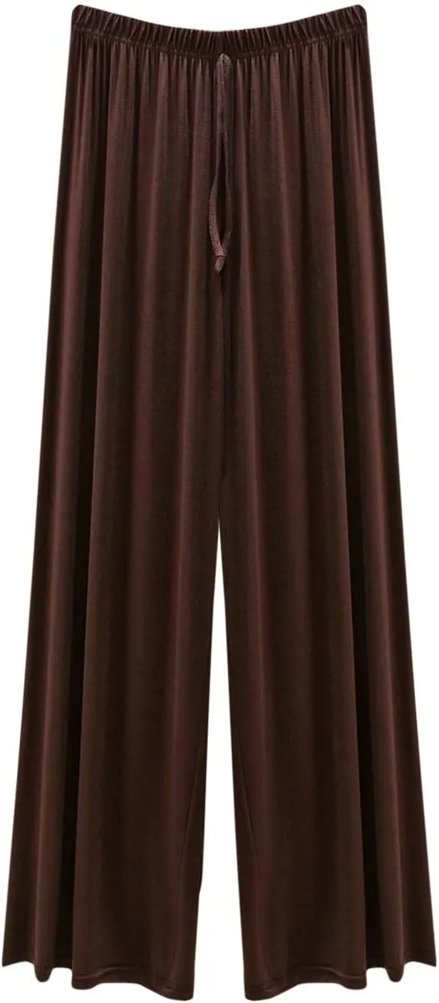 Women's Sleep Pants Summer Modal Lounge Home Wear Bottoms Pajama Pj Pant with Pocket Drawstring Slacks Trouser Clothes