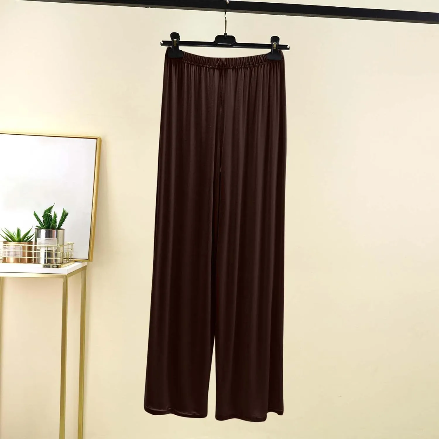 Women's Sleep Pants Summer Modal Lounge Home Wear Bottoms Pajama Pj Pant with Pocket Drawstring Slacks Trouser Clothes