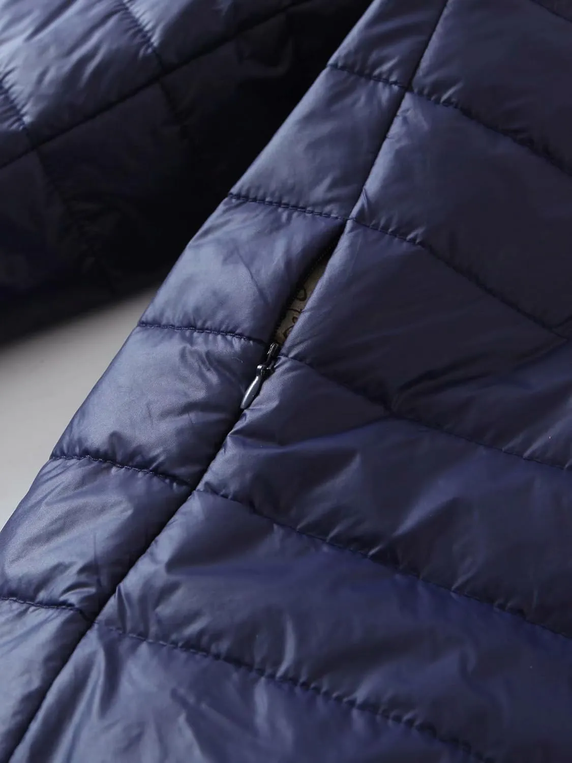 Womens Winter Puffer Jacket with Hood Fleece Lined Down Jackets Light Packable Quilted Puffer Coat