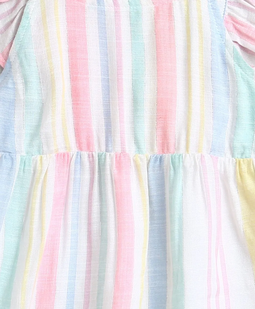 Yarn Dyed Cotton Multi Coloured Striped Luxrex Co-ord Set