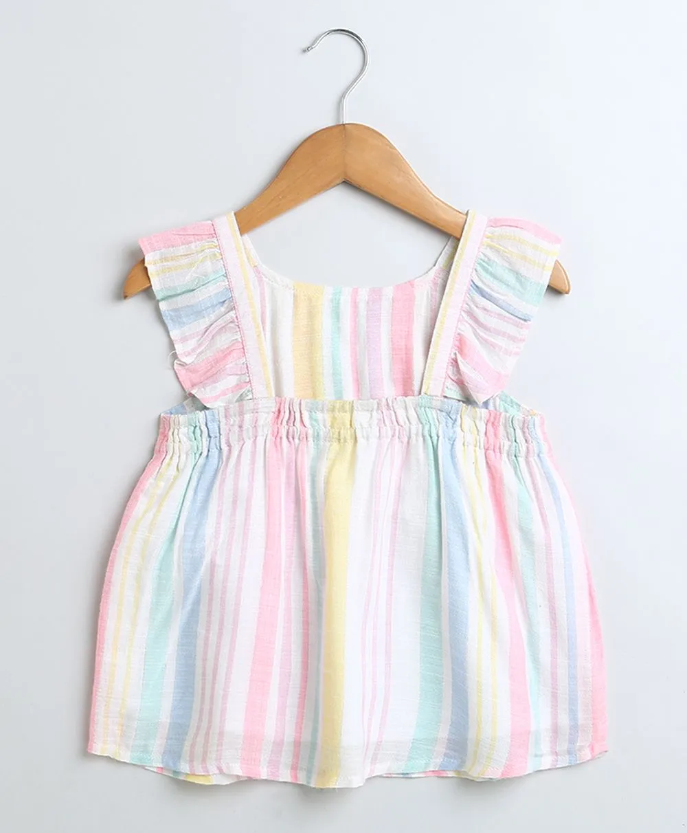 Yarn Dyed Cotton Multi Coloured Striped Luxrex Co-ord Set